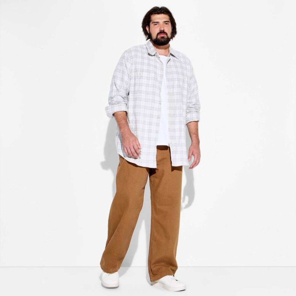 Men's Baggy Five Pocket Pants - Original Use Brown 40x32